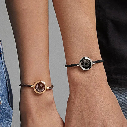 Sun-Moon Smart Sensing Couple Bracelet WEM Support (www.WEM.support)