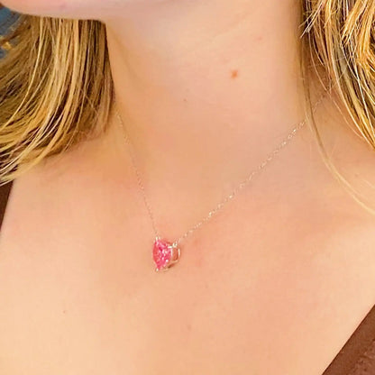 Absolute Beauty Sterling Silver Heart Necklace WEM Support (www.WEM.support)