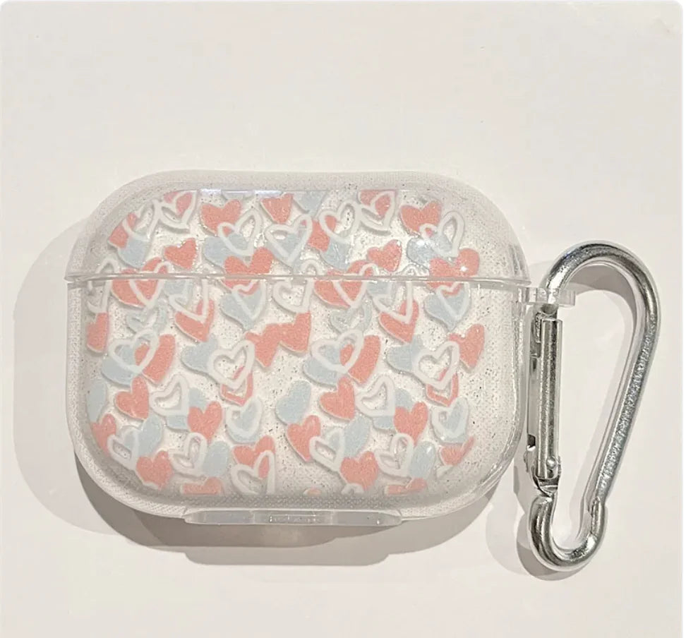 Sparkling Pink Love Headset Cover HejK.com