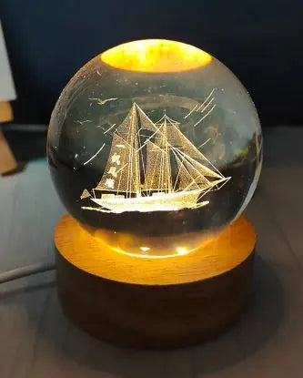 USB Crystal Ball Night Light