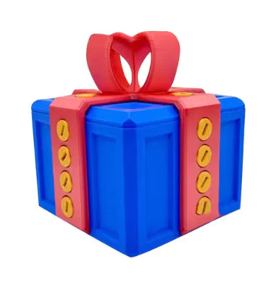 Quirky Surprise 3D Printed Gift Box WEM Support (www.WEM.support)
