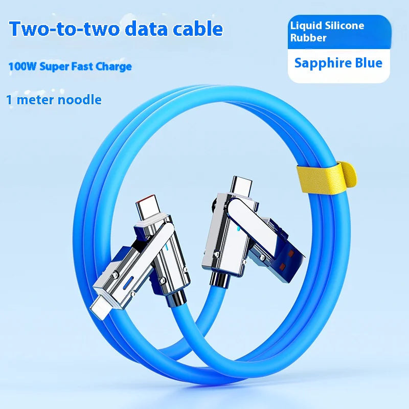 4-in-1 Fast Charging Data Cable WEM Support (www.WEM.support)