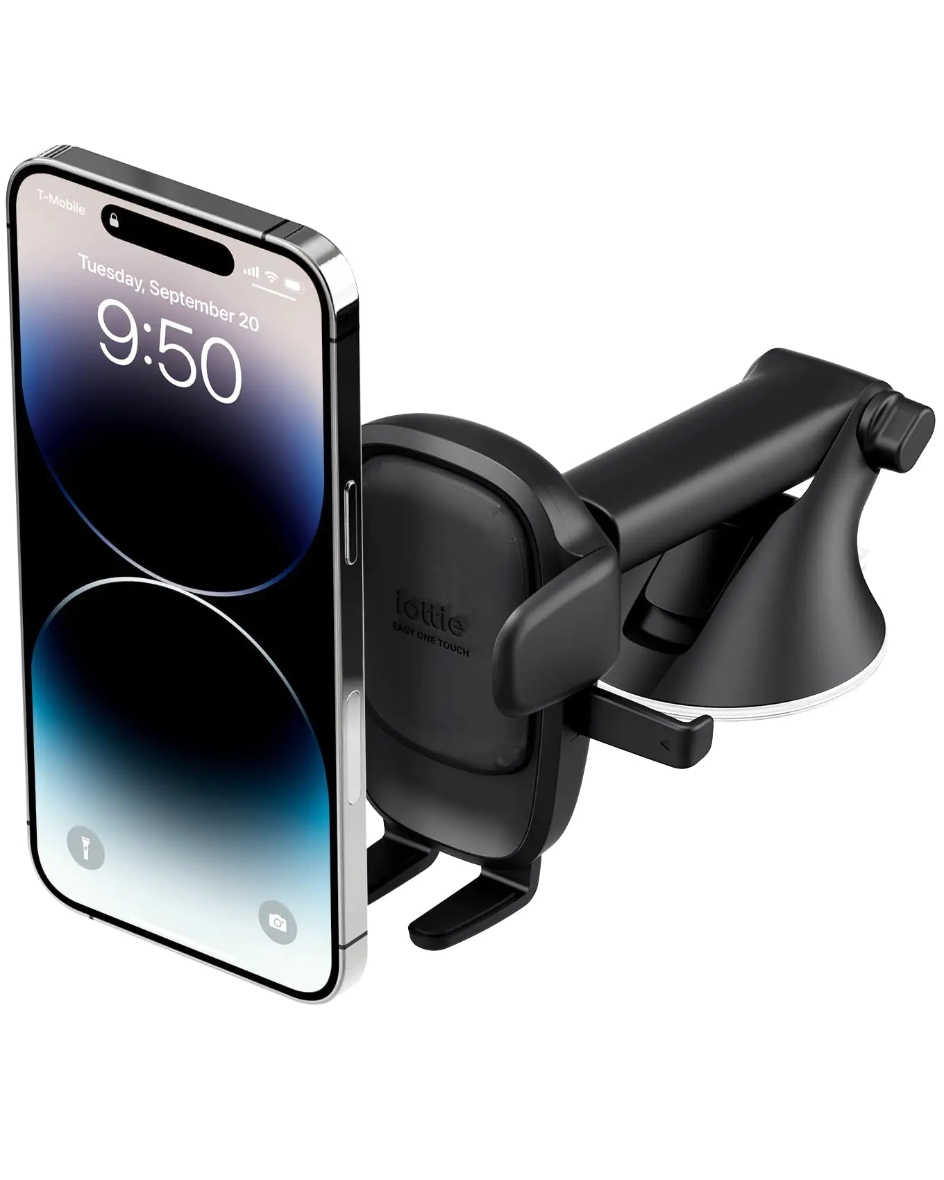 iOttie Easy One Touch 4 Dash & Windshield Universal Car Mount Phone Holder Desk Stand for -iPhone, Samsung, Moto, Huawei, Nokia, LG, Smartphones, Black HejK.com