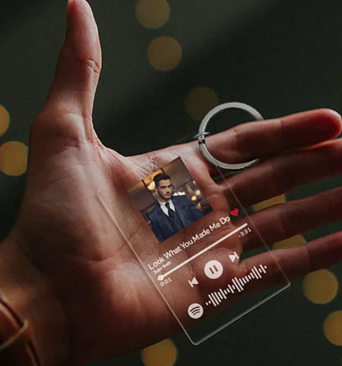 Personalized Acrylic Music Plaque Keychain WEM Support (www.WEM.support)