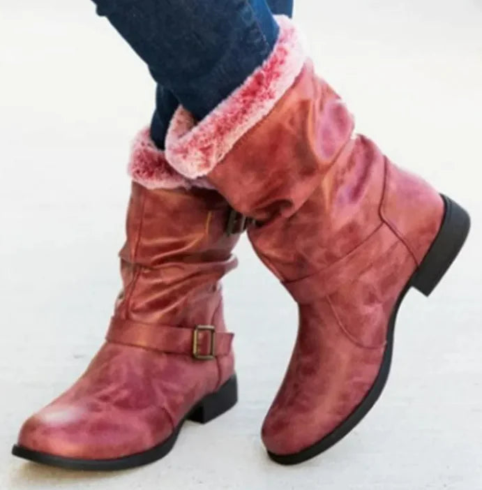 Warm Women's Snow Boots In Autumn And Winter WEM Support (www.WEM.support)