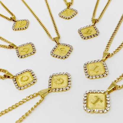 Aztec Delight Initial Necklace WEM Support (www.WEM.support)