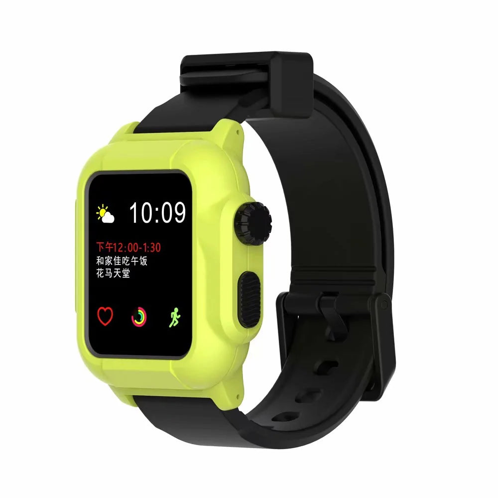 Waterproof Box Case Strap For Apple Watch WEM Support (www.WEM.support)