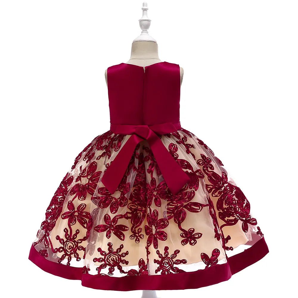 Girls' Appliqué Princess Dress - Catch Cards