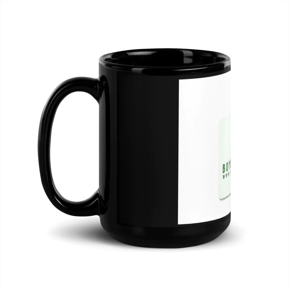 Glossy Black Coffee Mug - Catch Cards