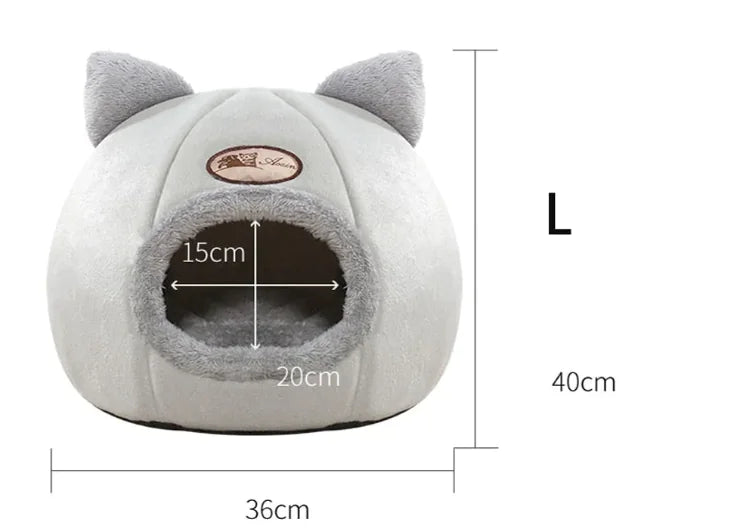 CozyNest Large Winter Cat Sofa Bed WEM Support (www.WEM.support)