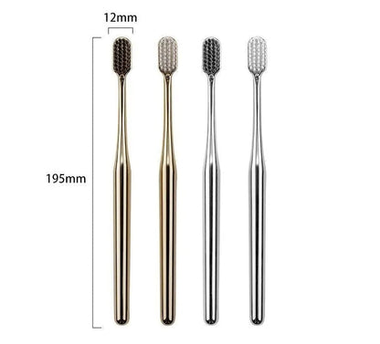 Gold-Plated Soft-Bristle Toothbrush WEM Support (www.WEM.support)