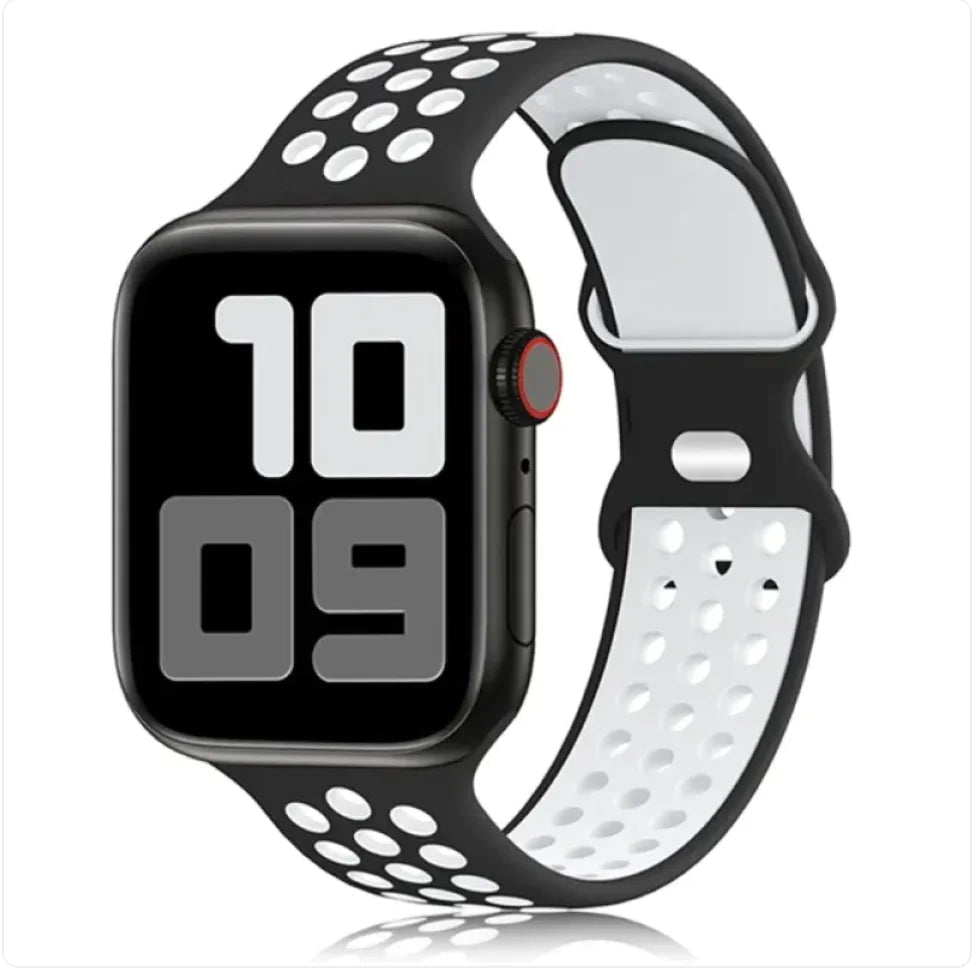 Two-Tone Silicone Sports Wristband WEM Support (www.WEM.support)