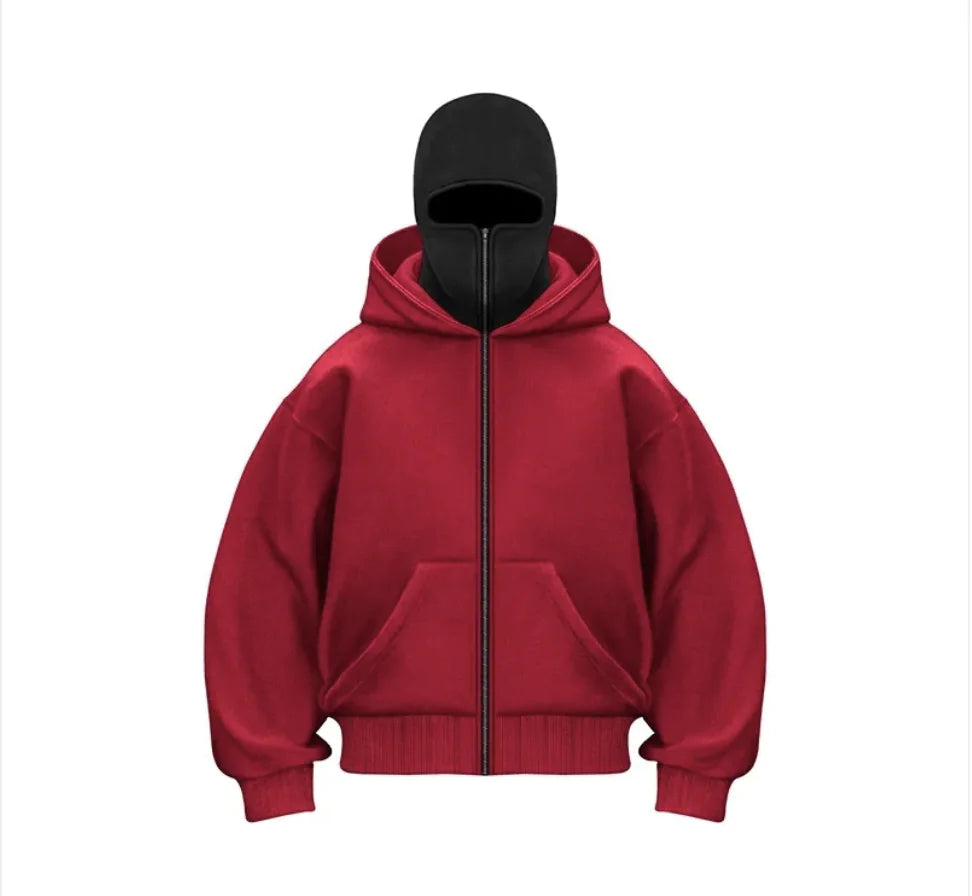 Fleece-Lined Dual Hood Sweatshirt