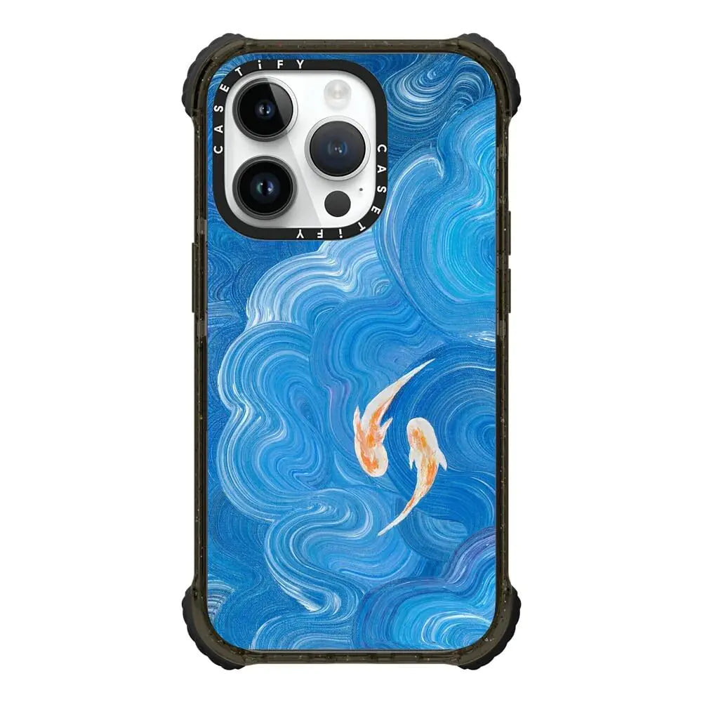 CASETiFY Ultra Impact iPhone 14 Pro Case [5X Military Grade Drop Tested / 11.5ft Drop Protection] - SARILMAK Patchwork - Glossy Black HejK.com