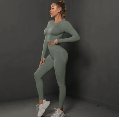Knitted Yoga Pants Suit WEM Support (www.WEM.support)
