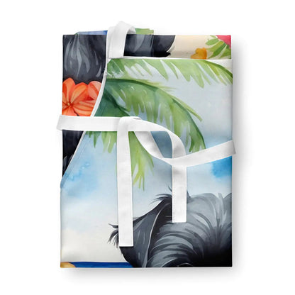 Affenpinscher Luau Apron WEM Support (www.WEM.support)