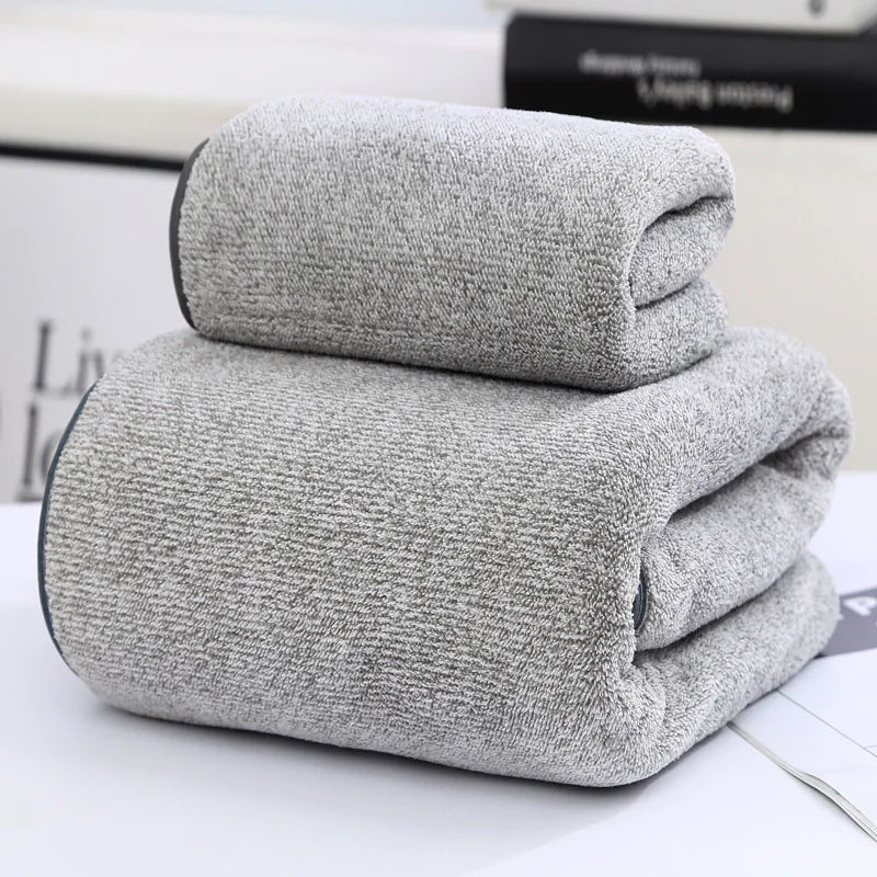 Bamboo Charcoal Coral Fleece Towel Duo HejK.com Marketplace LLC