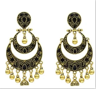 Egypt Vintage Silver Alloy Earrings for Women WEM Support (www.WEM.support)