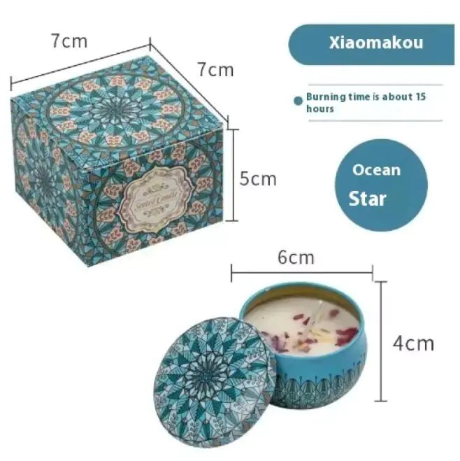 Dried Flower Fragrance Candle Flower Fragrance Incense Candle WEM Support (www.WEM.support)