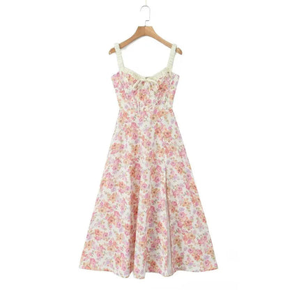 Vestido Feminino com Alças Florais HejK.com