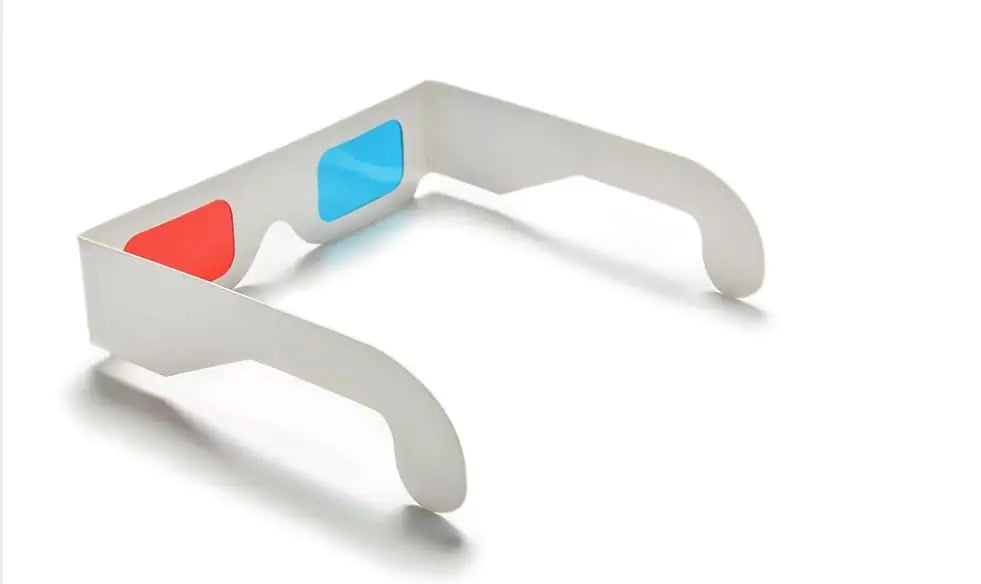 Cinema Glasses Paper Red Blue 3D Stereo Glasses WEM Support (www.WEM.support)