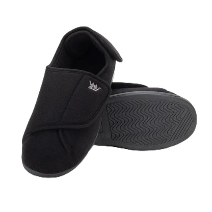 Happy Touch Women’s Edema Slippers with Non - Slip Sole, Black Size 8 - Catch Cards