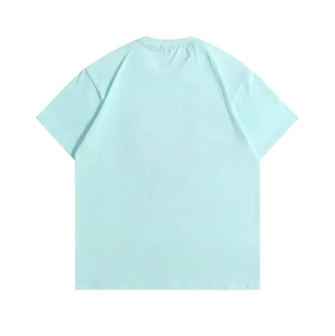 Hawaiian Island Pattern Couple Loose Casual T-Shirt - Catch Cards