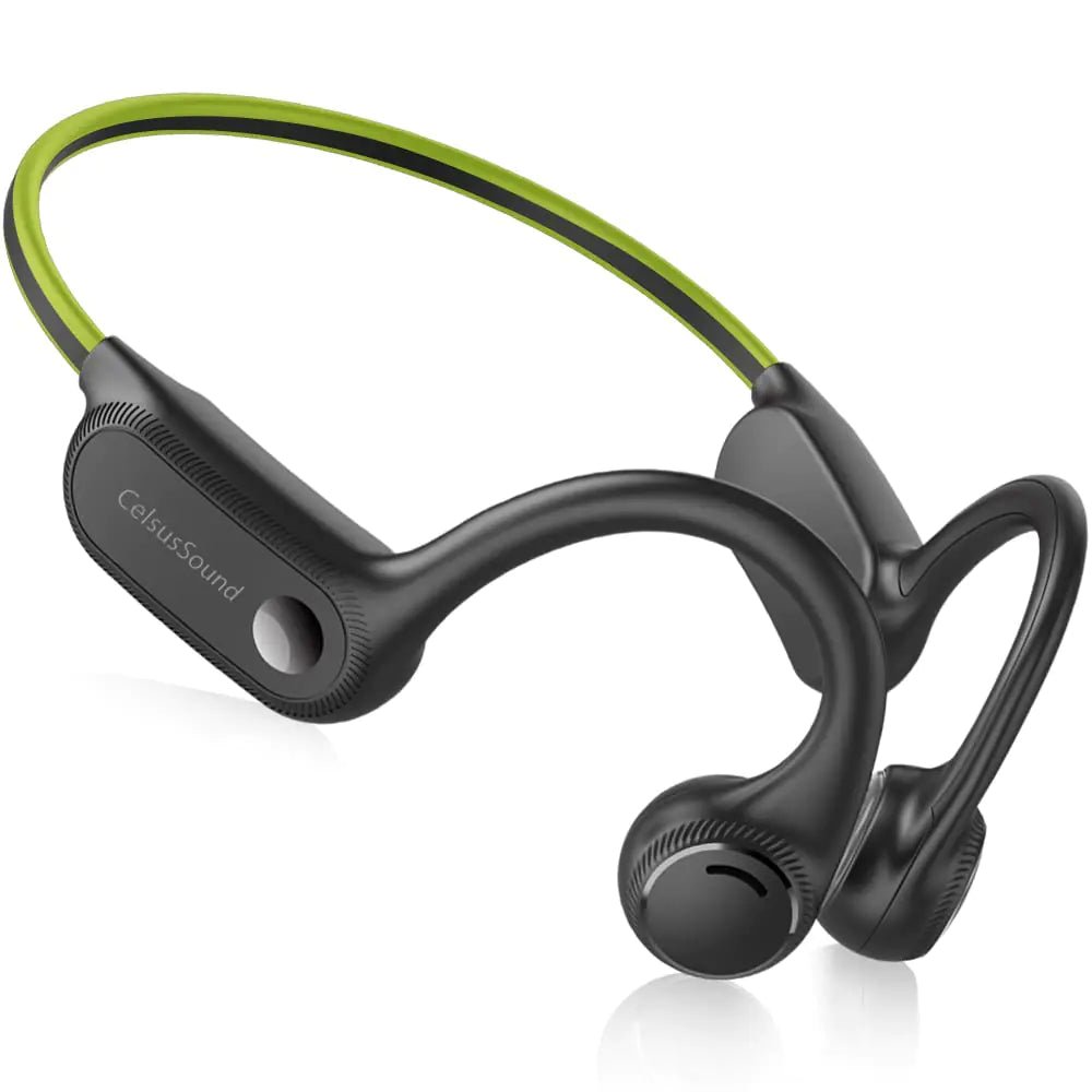 HCMOBI Auriculares Óseos Bluetooth 2024 Deportivos con Micrófono, Verde - Catch Cards