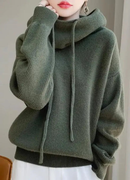 Hooded Knitted Sweater WEM Support (www.WEM.support)