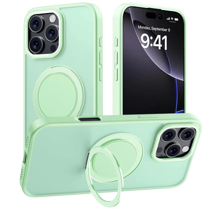 for iPhone 16 Pro Max Case with Stand,Military Drop Protection,Compatible with MagSafe,Build in Kickstand,iPhone 16 Pro Max Phone Case 6.9" Black