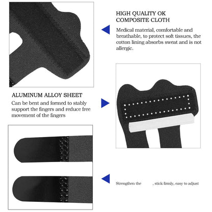 Adjustable Trigger Finger Splint Straightener Corrector Brace Support Protector WEM Support (www.WEM.support)