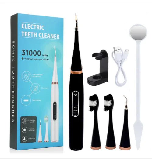 Household Ultrasonic Six - in - one Electric Teeth Cleaner - Catch Cards