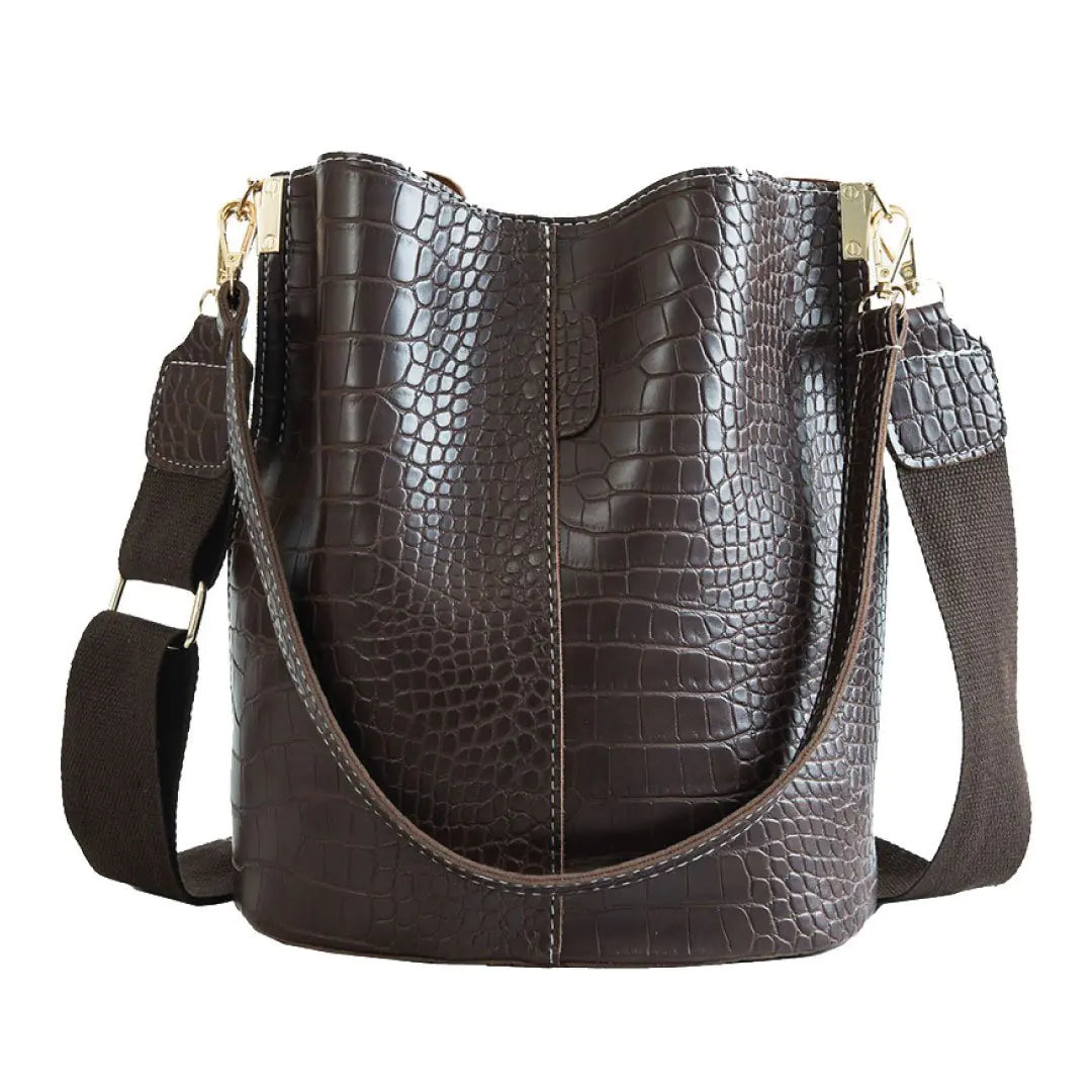 Blake Shoulder Bag -Chocolate Croc HejK.com Marketplace LLC