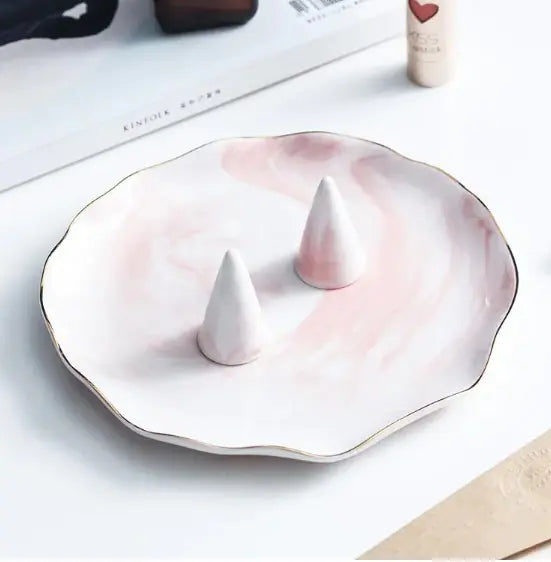 Marble Stand Jewelry Tray WEM Support (www.WEM.support)