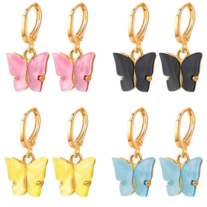 New Fashion Small Butterfly Drop Earrings For Women WEM Support (www.WEM.support)