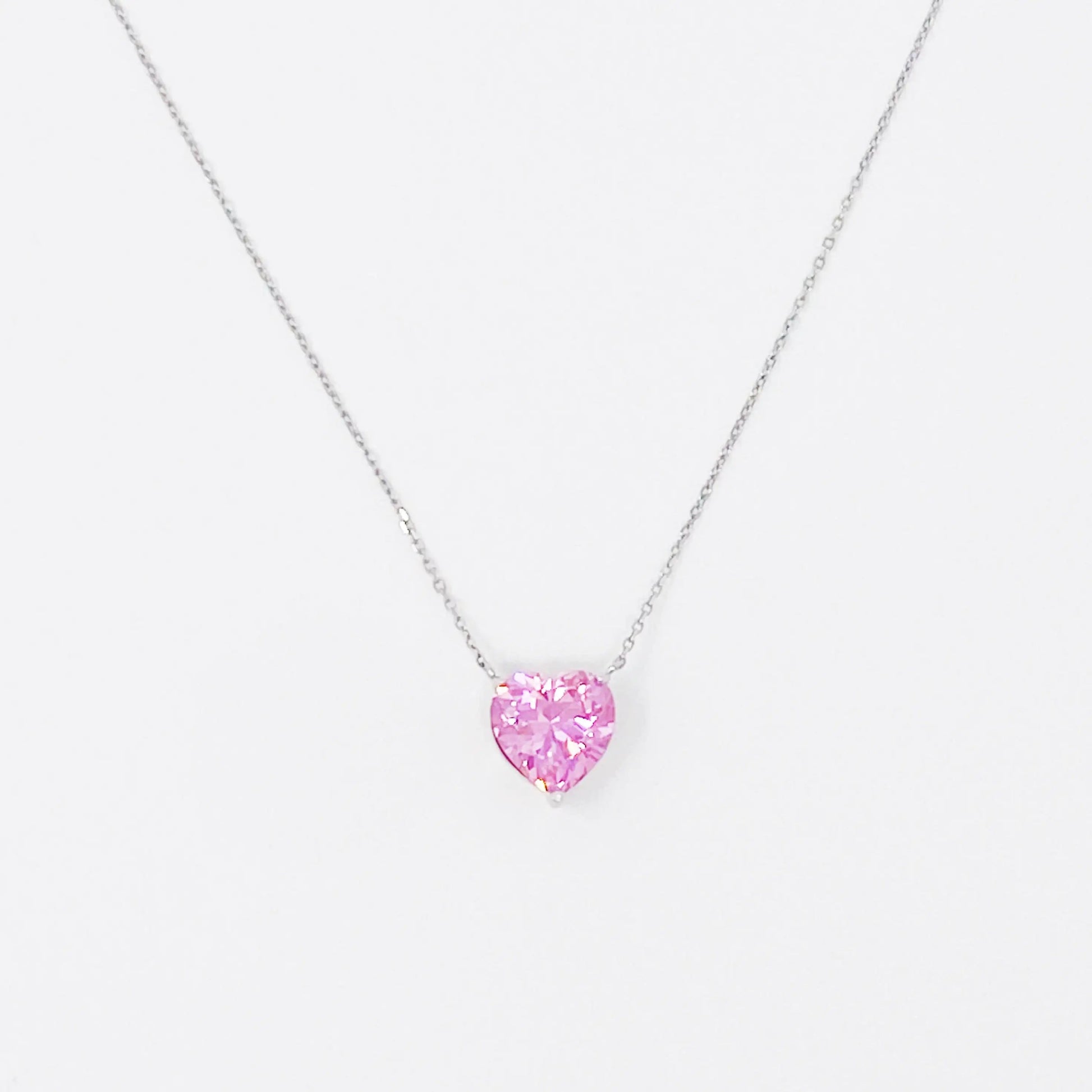 Absolute Beauty Sterling Silver Heart Necklace WEM Support (www.WEM.support)