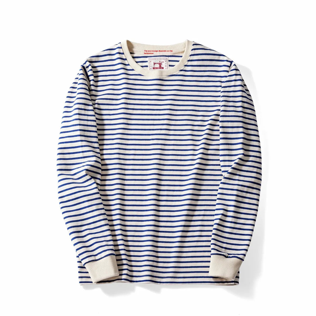 Classic Retro Striped Round Neck Long Sleeves HejK.com