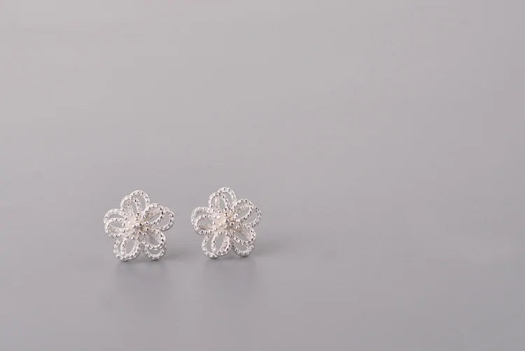 Hibiscus Style Stud Simple Earrings WEM Support (www.WEM.support)