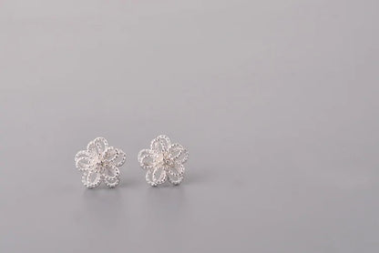 Hibiscus Style Stud Simple Earrings WEM Support (www.WEM.support)