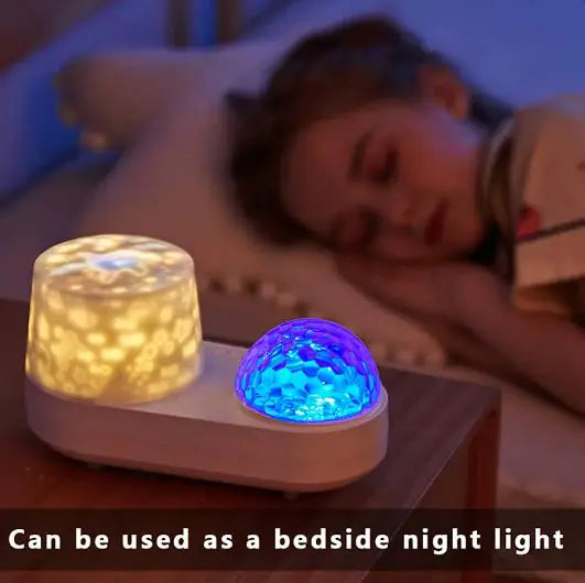 Luz de Projeção Musical Rotativa LED 3D Oceano Estrelado WEM Support (www.WEM.support)