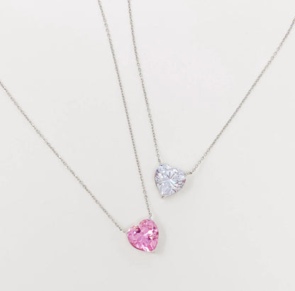 Absolute Beauty Sterling Silver Heart Necklace WEM Support (www.WEM.support)