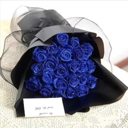 Custom Valentine's Day Bridal Bouquet with Preserved Fresh Flowers WEM Support (www.WEM.support)