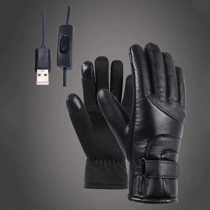 Electric USB Heated Gloves Winter Warming Thermal Ski Snow Hand Warm Windproof WEM Support (www.WEM.support)