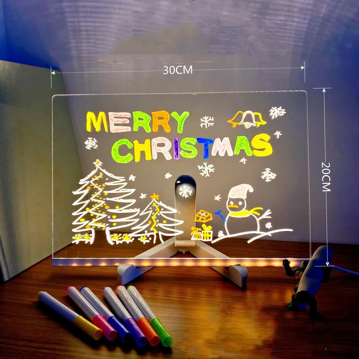 Anti-scratch Adjustable Angle Luminous Acrylic Night Light WEM Support (www.WEM.support)