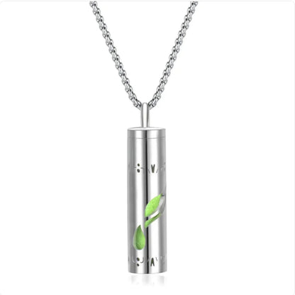 316L Stainless Steel Perfume Oil Diffuser Necklace WEM Support (www.WEM.support)