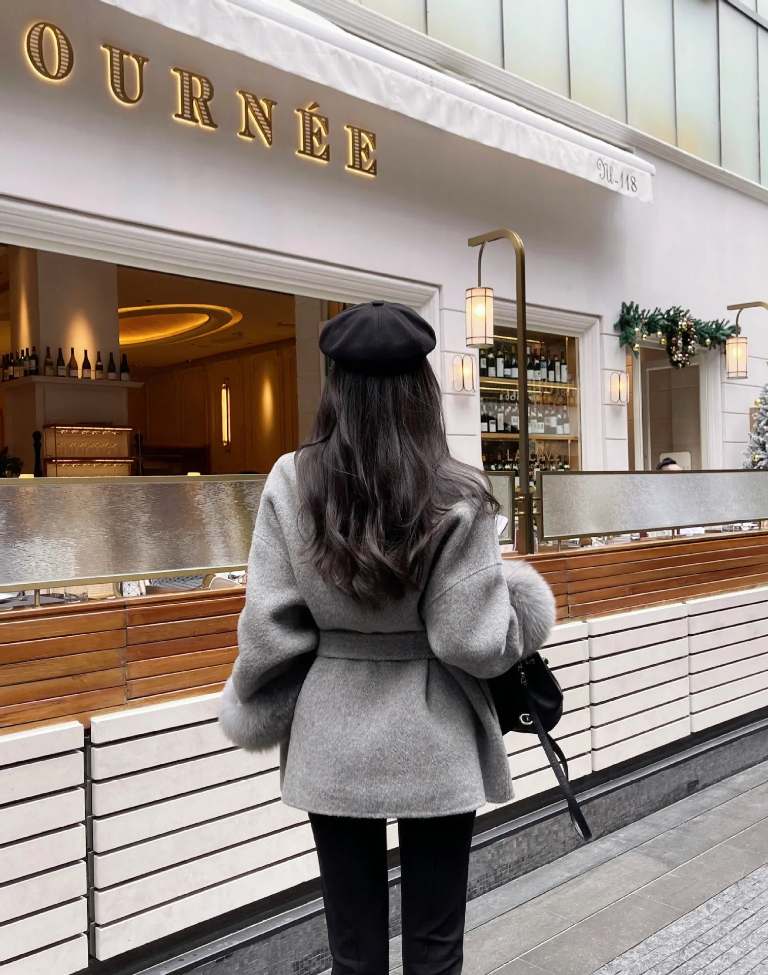 Fox Fur Elegant Double-sided Cashmere Coat WEM Support (www.WEM.support)