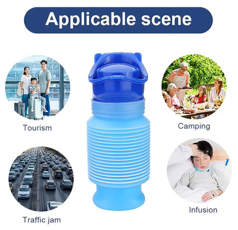 Male Female Portable Urinal Travel Camping Car Toilet Pee Bottle Emergency Kit WEM Support (www.WEM.support)