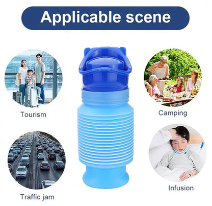 Male Female Portable Urinal Travel Camping Car Toilet Pee Bottle Emergency Kit WEM Support (www.WEM.support)