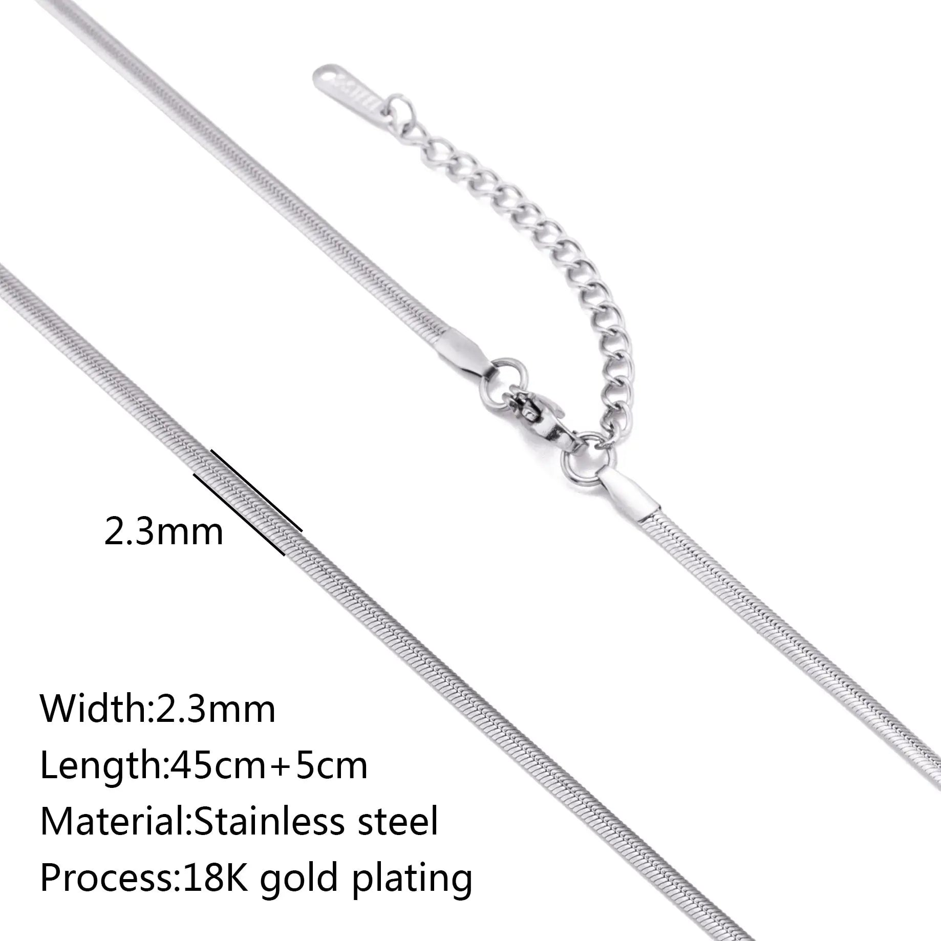 Stainless Steel Vacuum Vapor Plating 18K Gold Color Protection Lip Chain Accessories WEM Support (www.WEM.support)