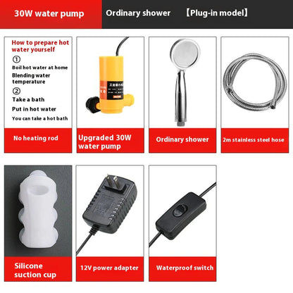 Portable Outdoor Shower WEM Support (www.WEM.support)